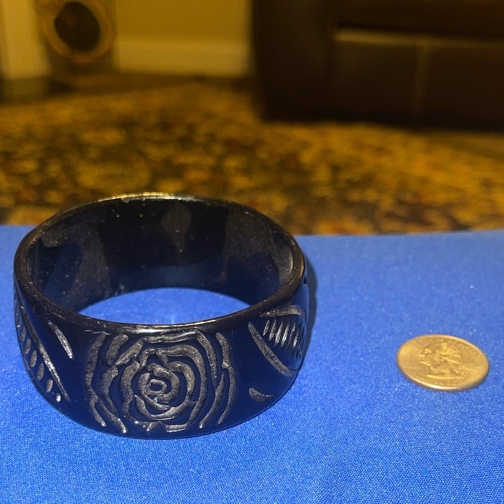 Black rose bracelet